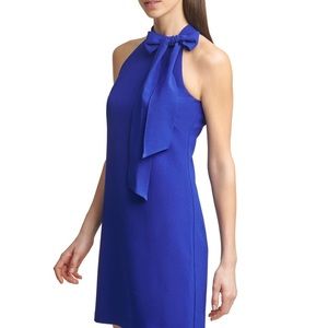 Vince Camuto Bow Neck Halter Dress
